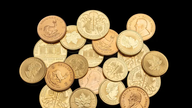 Pièces d'or de différents pays